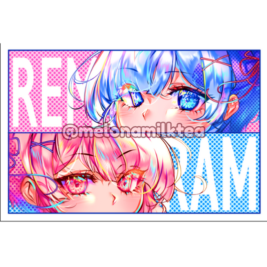 Rem and Ram 11 x 17 inch Poster Print